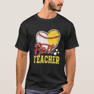 Boll Mamma Lärare Baseball Softball Team Sports lä T Shirt