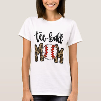 Boll Mamma Mors dag Giftball Mamma Leopard Funny T Shirt