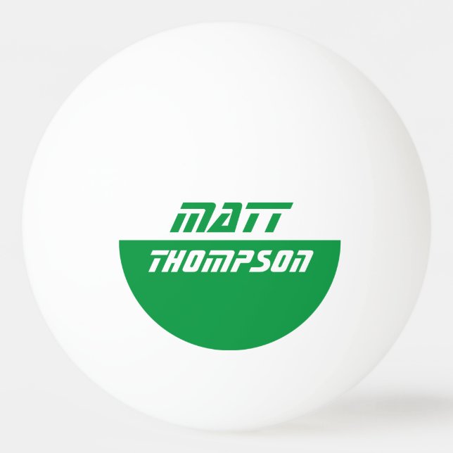 boll med grönt namn (Framsidan)