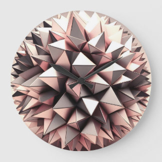 boll med trianglar fragment yta stor klocka