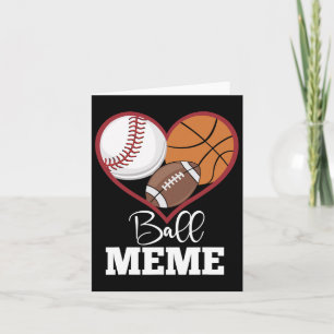 Boll Memeball Basketball Heart Kort