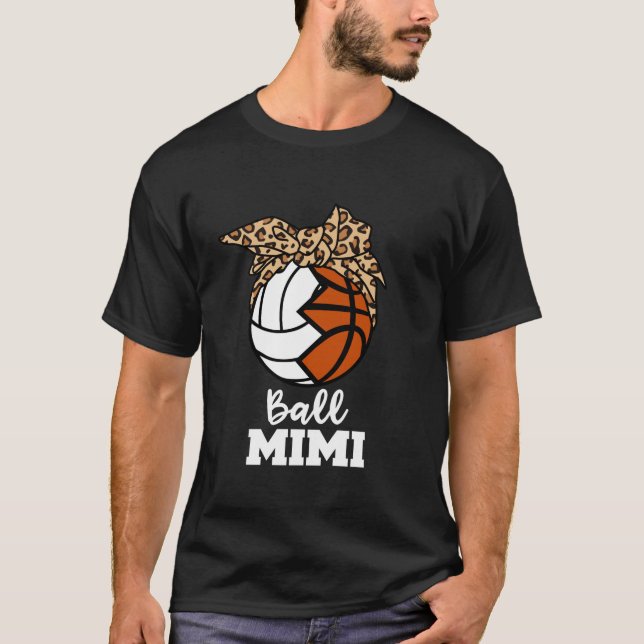 Boll Mimi Funny Volleyball Basketball Mimi T Shirt (Framsida)