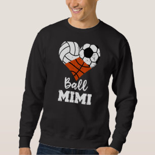 Boll Mimi Heart Volleyball Soccer Basketball Mimi Lång Ärmad Tröja