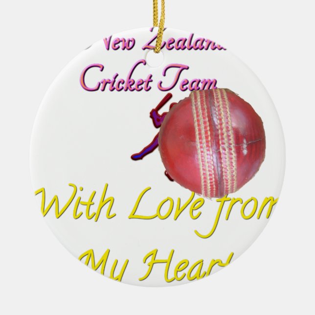 Boll NEWZEALAND Julgransprydnad Keramik (Framsidan)