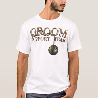 Boll och Chains Groom Support Team Tee Shirt