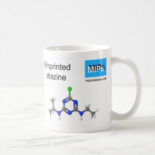 boll och pinnen för atrazinemallmugg modellerar kaffemugg