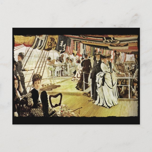 Boll ombord på fartyg vykort (Framsida)