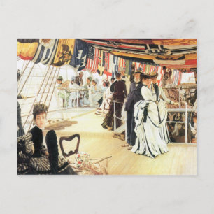 Boll ombord på James Tissot Vykort