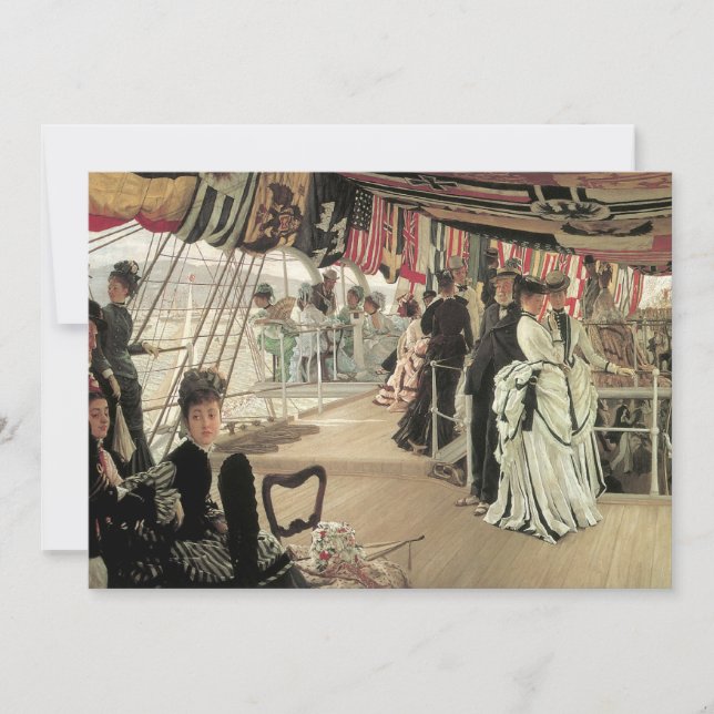 Boll ombord på skeppsbyggnad av James Tissot, Vict (Framsida)