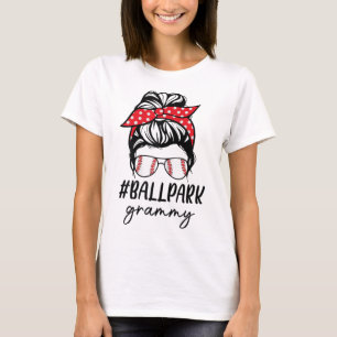 Boll Park Grammy Baseball Softball Mors dag Ba T Shirt