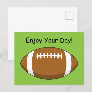 Boll personalize i American Football Rugby Helg Vykort