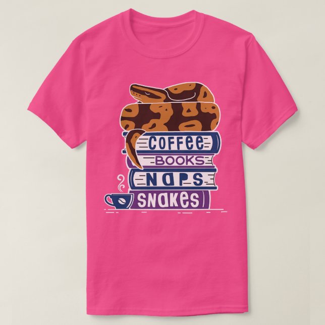 Boll Python Coffee Bokar Naps Snakes T Shirt (Design framsida)
