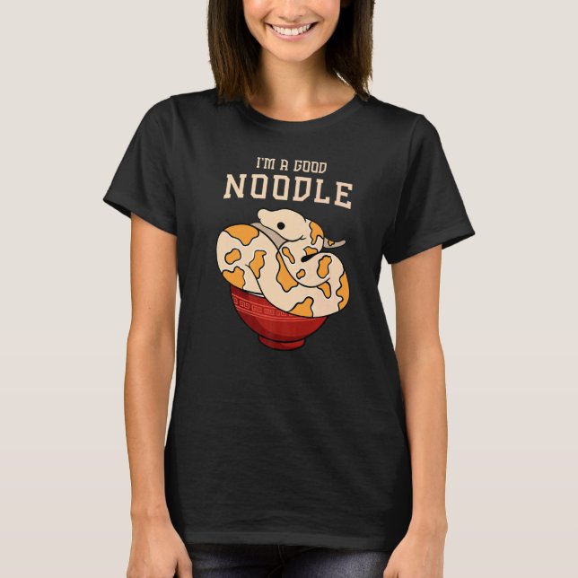 Boll Python för att jag är en bra noodle T Shirt (Framsida)