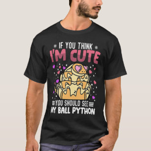 Boll Python Heart Valentine Day Animal for Women T Shirt