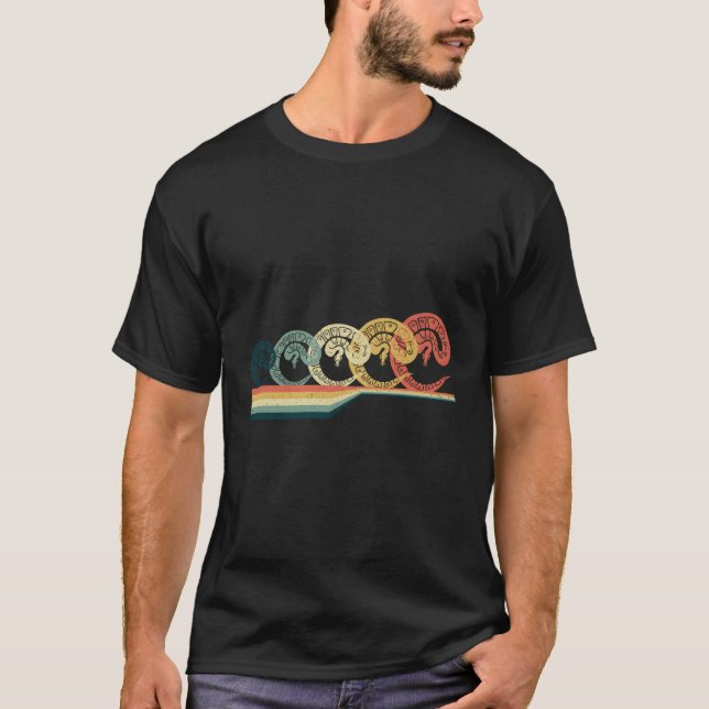 Boll Python Hoodie Vintage Retro T Shirt (Framsida)