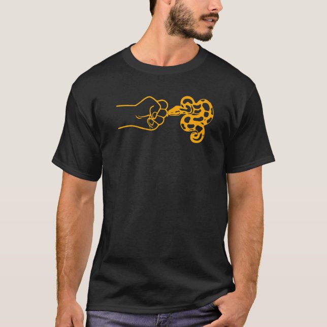 Boll Python och hand 3 T Shirt (Framsida)