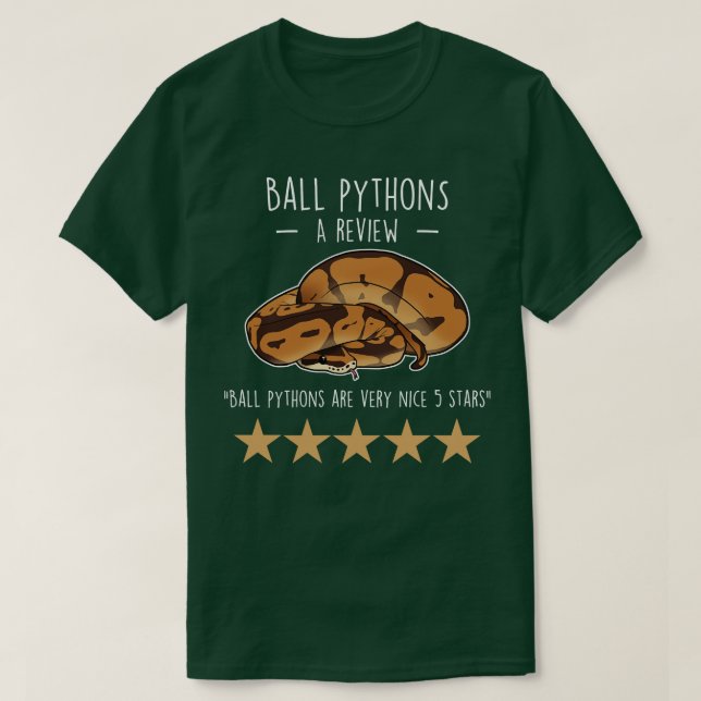 Boll Python-översynen T Shirt (Design framsida)