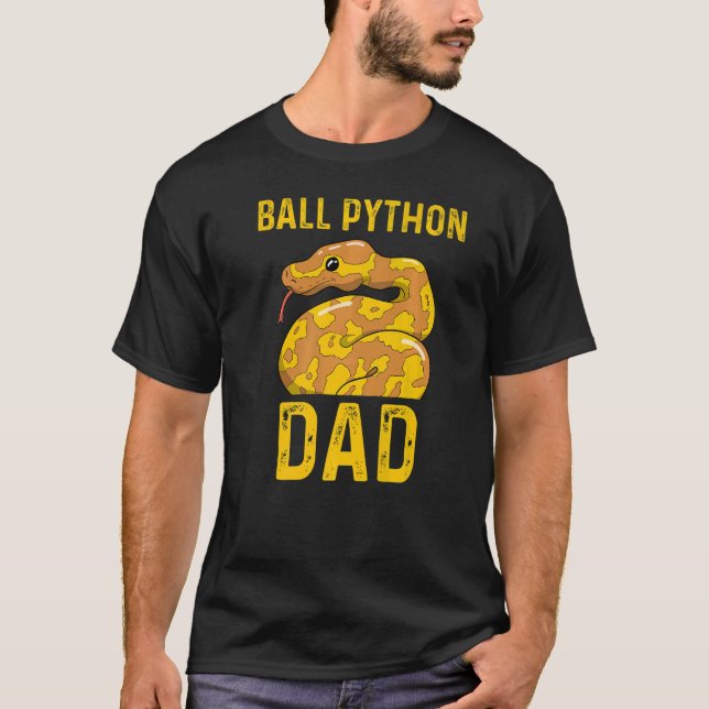 Boll Python Pappa Snake Pet Owner 1 T Shirt (Framsida)