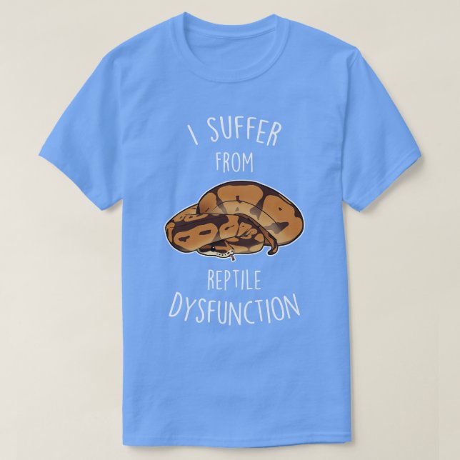 Boll Python Reptile dysfunktion T Shirt (Design framsida)