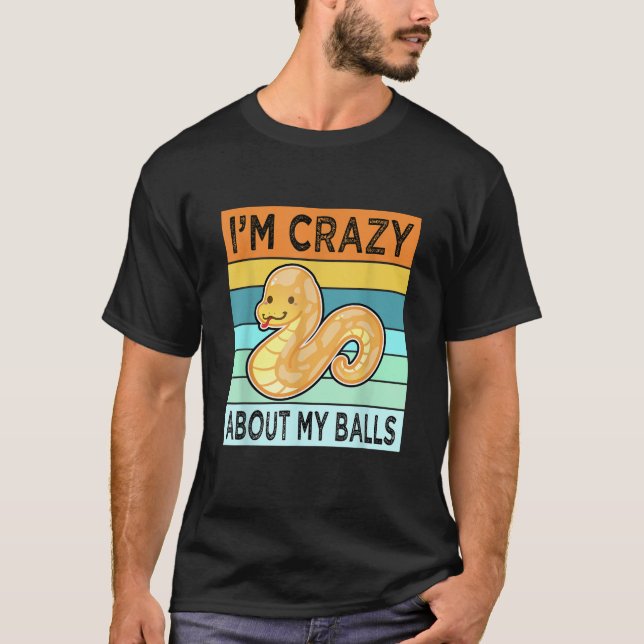 Boll Python Shirt Snake Mamma Pappa För manar kvin T (Framsida)