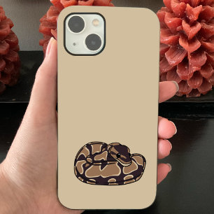 Boll Python Snake, Brown och Tan Illustrated