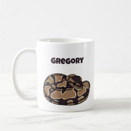 Boll Python Snake, Brown och Tan Personlig Kaffemugg