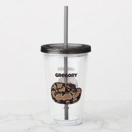 Boll Python Snake, Brown och Tan Personlig Take Away Mugg