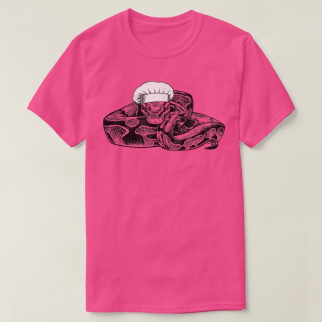 Boll Python Snake Cook Chef Funny Cooking T Shirt (Design framsida)