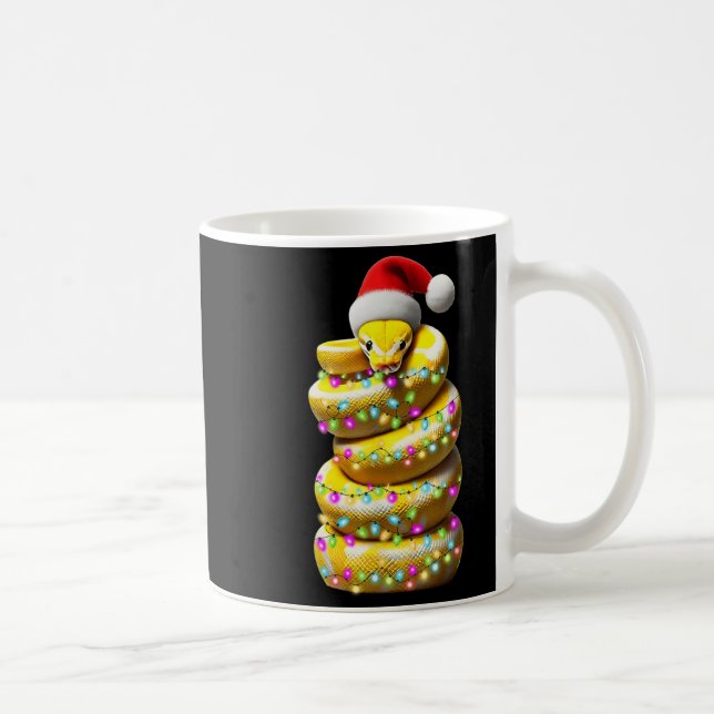 Boll Python Snake jul Hat Julafton Kaffemugg (Höger)