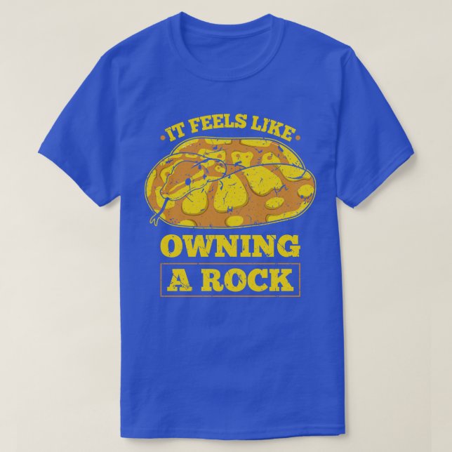 Boll Python Sten Snake Älskare T Shirt (Design framsida)