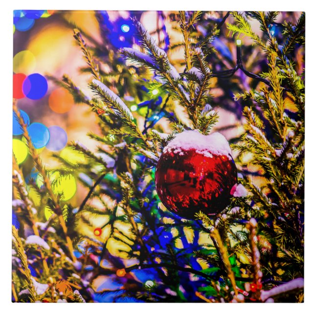 Boll Red jul Kakelplatta (Framsidan)
