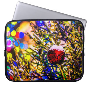 Boll Red jul Laptop Sleeve