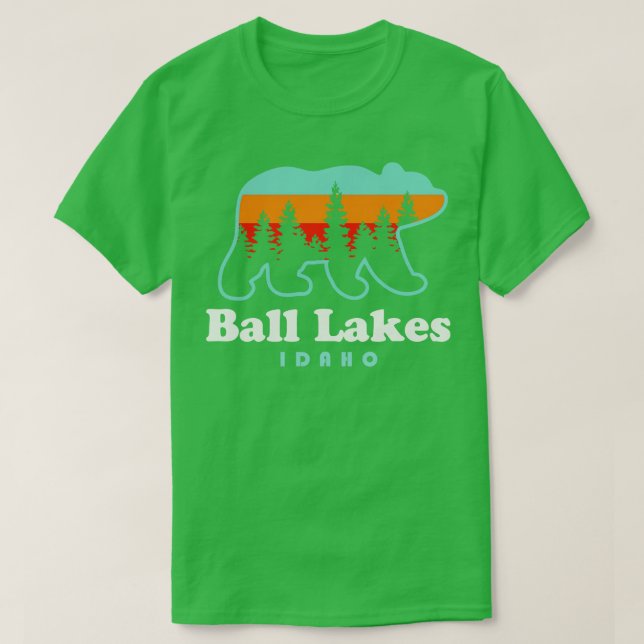 Boll Sjöar Idaho Pyramid Sjö Trail Bear TShirt T Shirt (Design framsida)