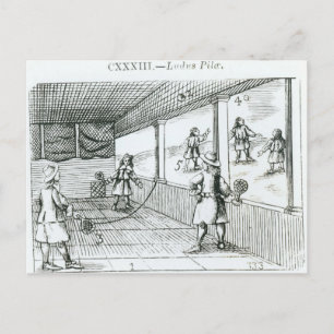 Boll-spel Vykort