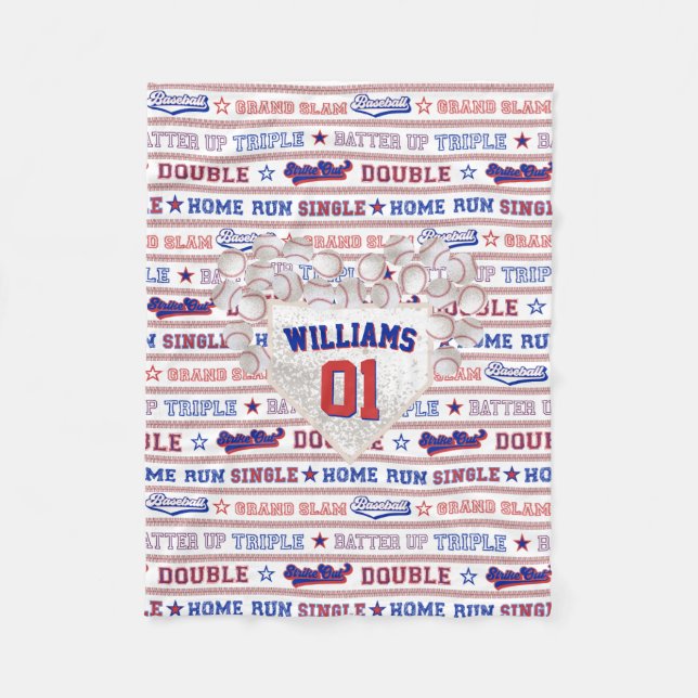 Boll Stitch - Baseball Fleecefilt (Framsidan)