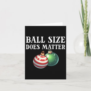 Boll Storlek är Funny Manar Raunchy Julgage Kort