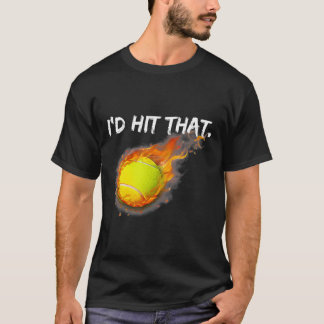 Boll tennis Player ID Slått med tennis T Shirt