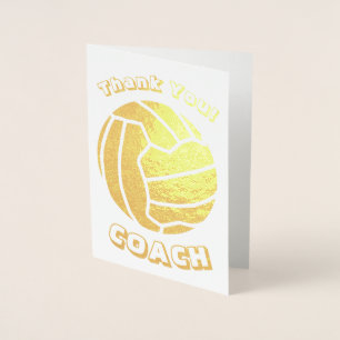 Boll Theme Netball Coach Tack Guld Folierat Kort
