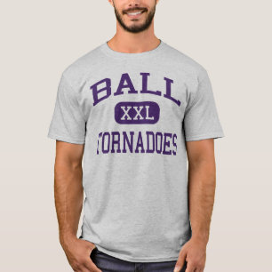 Boll - tornadon - högstadium - Galveston Texas Tee Shirt