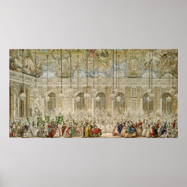 Boll vid Galerie des Glaces Poster (Framsidan)