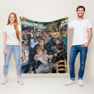 Boll vid Moulin de la Galette, Auguste Renoir Fleecefilt