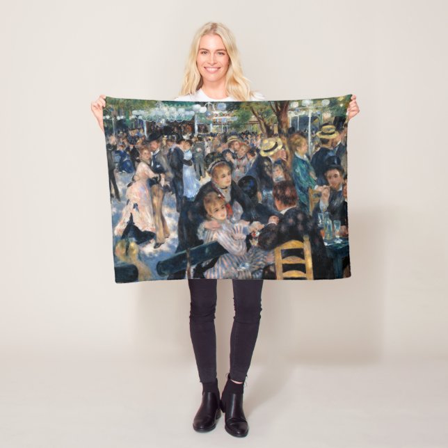 Boll vid Moulin de la Galette, Auguste Renoir Fleecefilt (På plats)