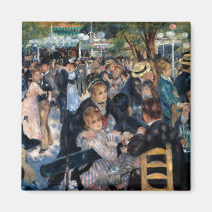 Boll vid Moulin de la Galette, Auguste Renoir Magnet
