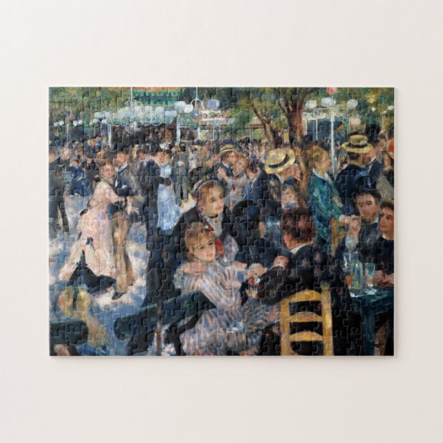 Boll vid Moulin de la Galette, Auguste Renoir Pussel (Horisontell)