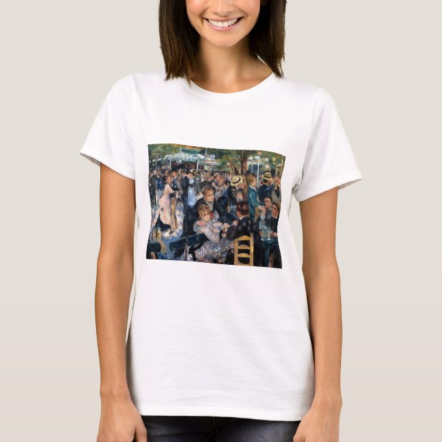Boll vid Moulin de la Galette, Auguste Renoir T Shirt (Framsida)