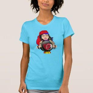 Boll w/Gypsy för kristall åtta T-shirt