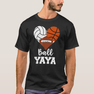 Boll Yaya Heart Volleyball Basketball Football Ya T Shirt