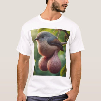 Bollar Bird Meme. Viral Bird med Bollar AI-bild. F T Shirt