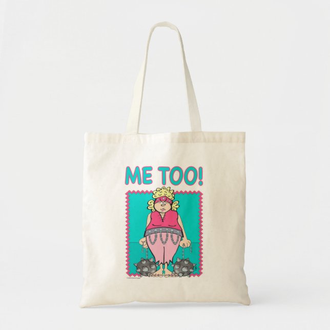 BOLLAR & CHAINS "Me too" Tote Bag Tygkasse (Framsidan)