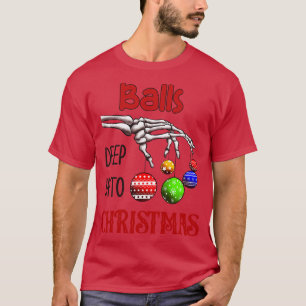Bollar djupt in i jul t shirt